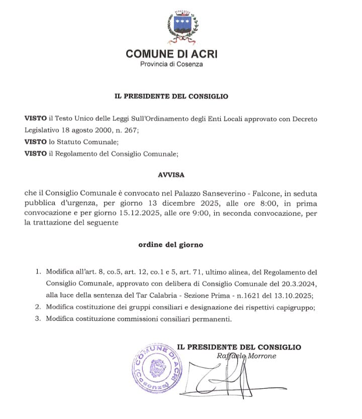 Foto © Acri In Rete