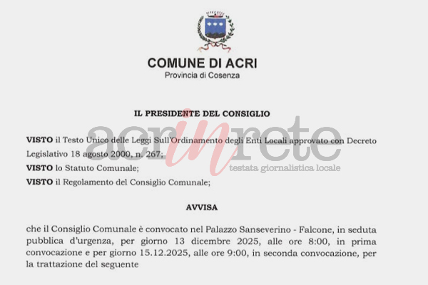 Foto &copy; Acri In Rete